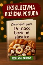 KNJIGA DOMAĆE BOŽIĆNE SLASTICE – OKUSI DJETINJSTVA