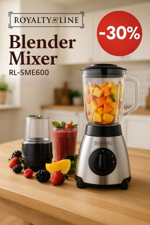Blender s posudom Royalty Line Silver 500W – 1,5L