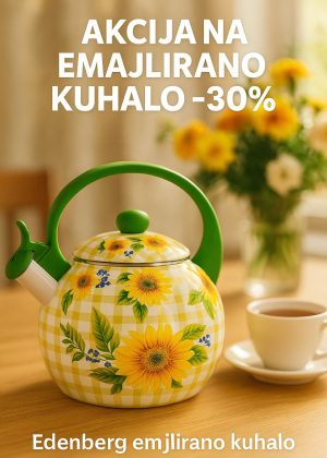 ☀️ Emajlirano kuhalo za vodu Sunflower 2,2 L