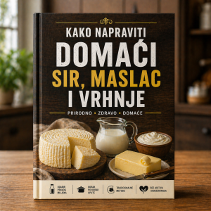 KNJIGA – KAKO NAPRAVITI DOMAĆI SIR, MASLAC I VRHNJE